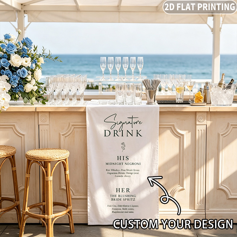 Table Runner - 1pc Custom Wedding Tablecover, Personalized Your