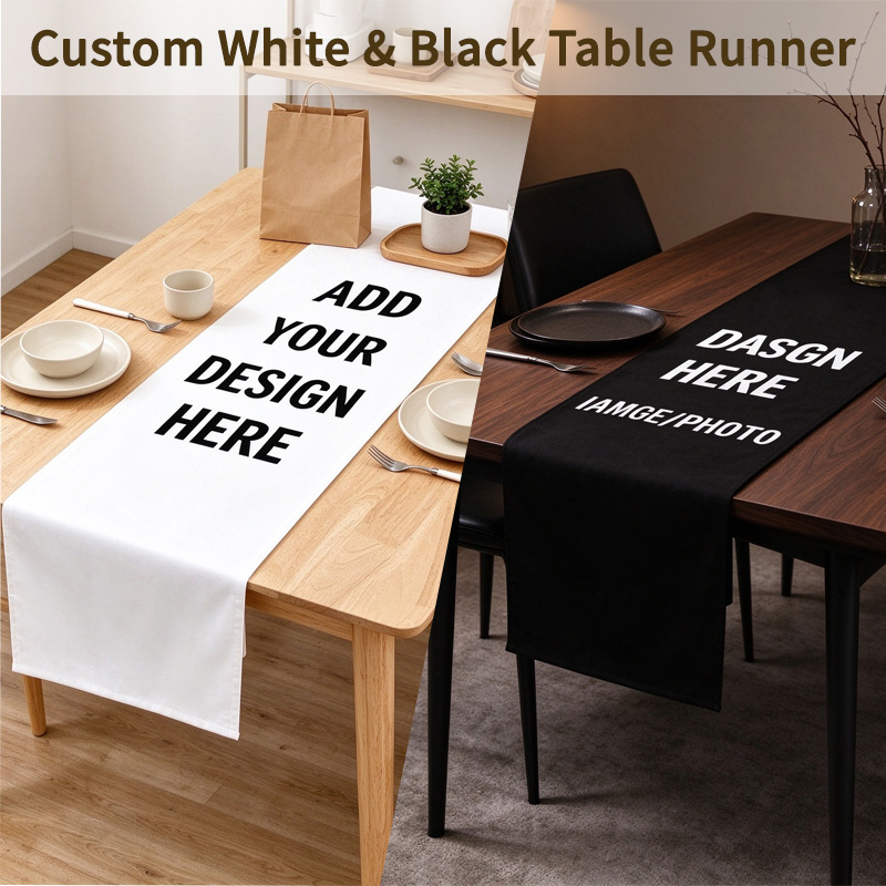 Custom 1pc Home Dining Black/  - Table Runner review and price
