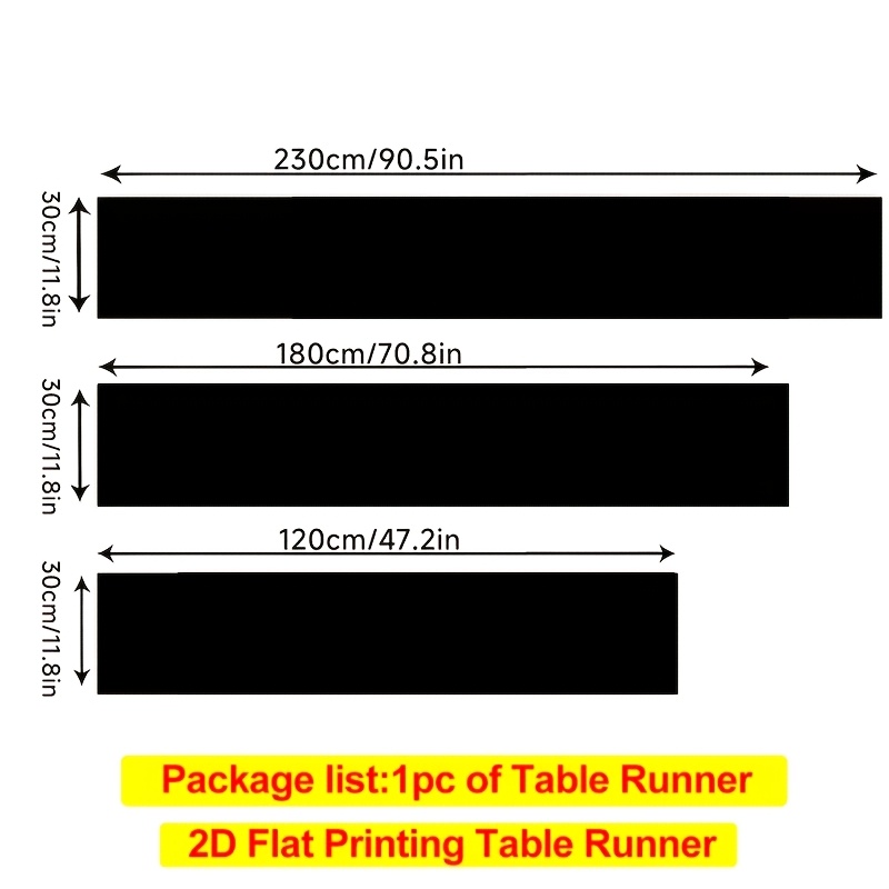Custom 1pc Home Dining Black/  - Table Runner review and price