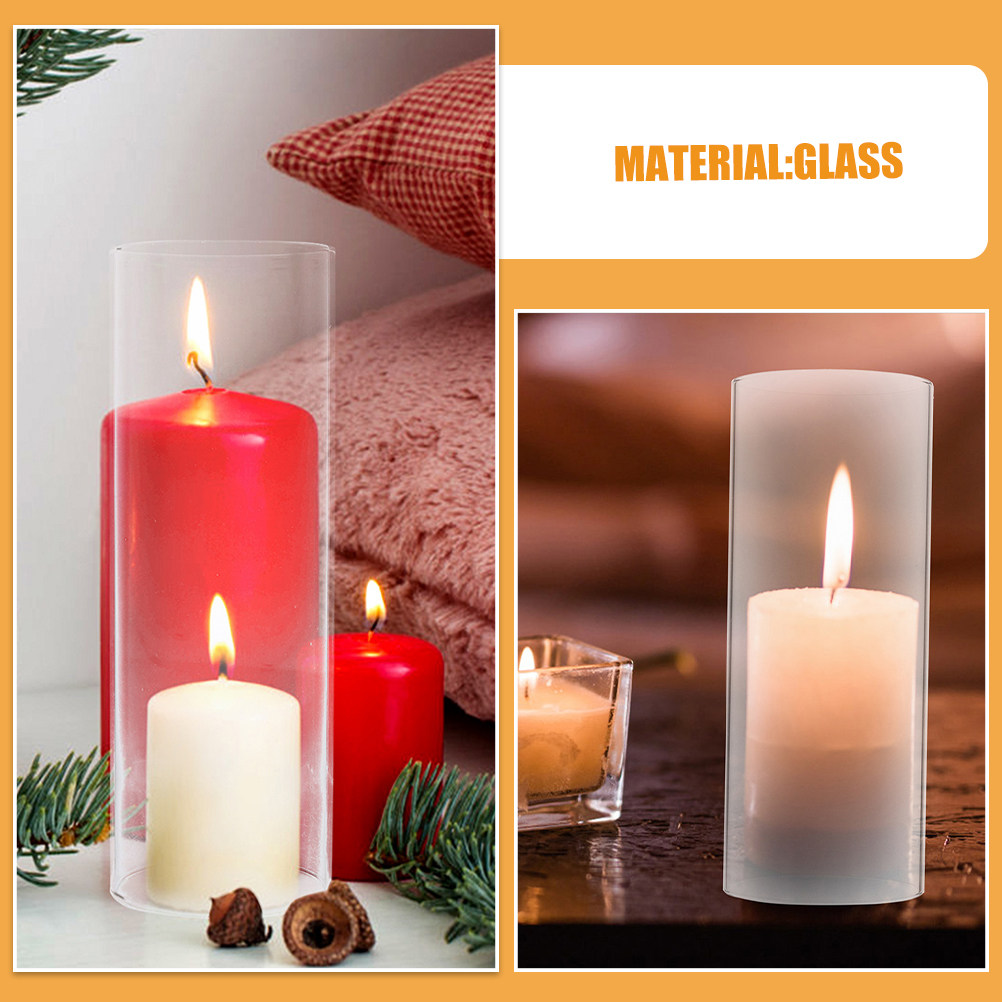 Transparent Glass Hurricane Sh - Candle Holder Decor review and price
