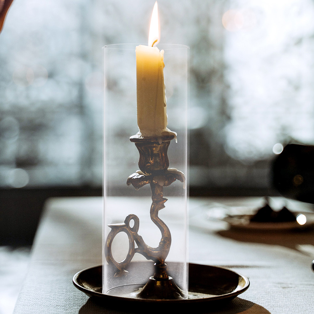 Transparent Glass Hurricane Sh - Candle Holder Decor review and price