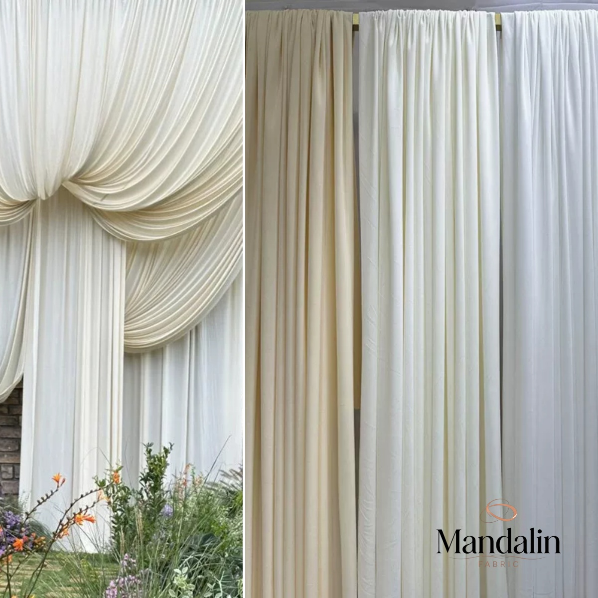 White  Coffee Milk Silk Stretc - Curtain Curtain review and price
