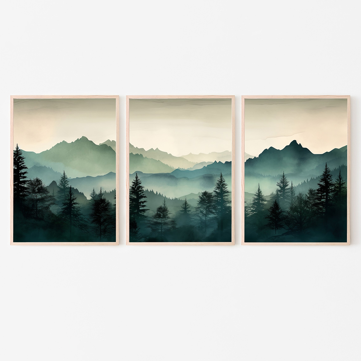 3pcs/set Abstract Sage Green M - Abstract Canvas Set review and price
