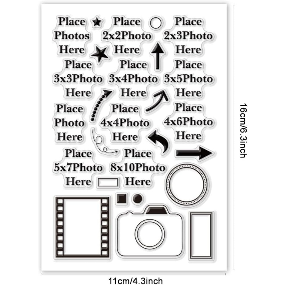 Place Photo Here Clear Stamp A - Picture Frame review and price