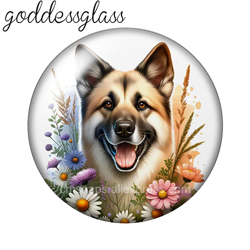 Cute Dogs Among the Flowers Sh - Vase Decor review and price