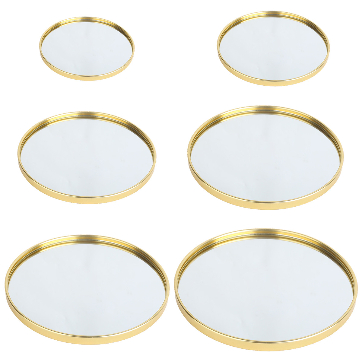 Gold‑Toned Round Mirror Tray,  - Decorative Mirror review and price