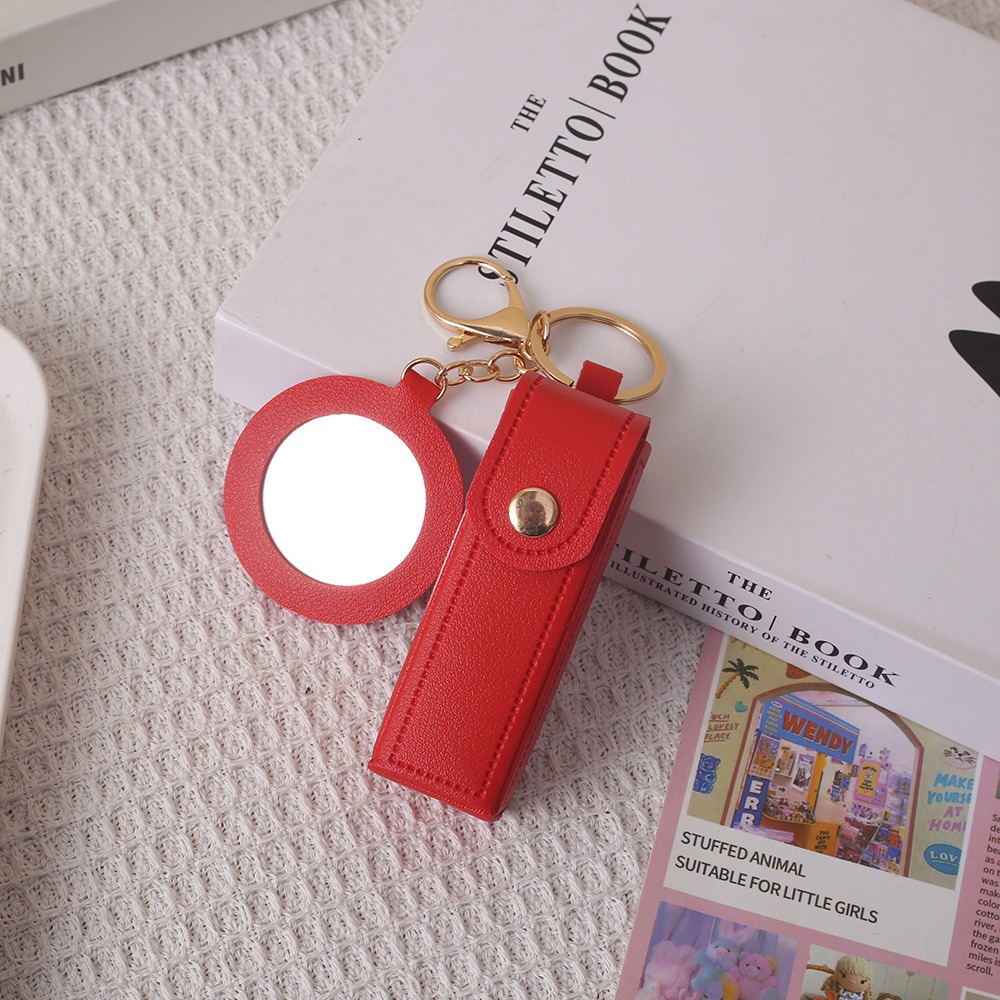 Portable PU Leather Lipstick B - Decorative Mirror review and price
