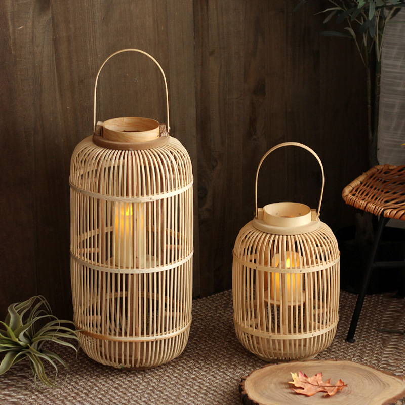 Handmade Bamboo Wind Lamp Floo - Candle Holder Decor review and price