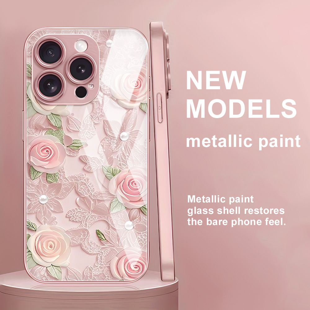 Flower Tempered Glass Case For - Vase Decor review and price