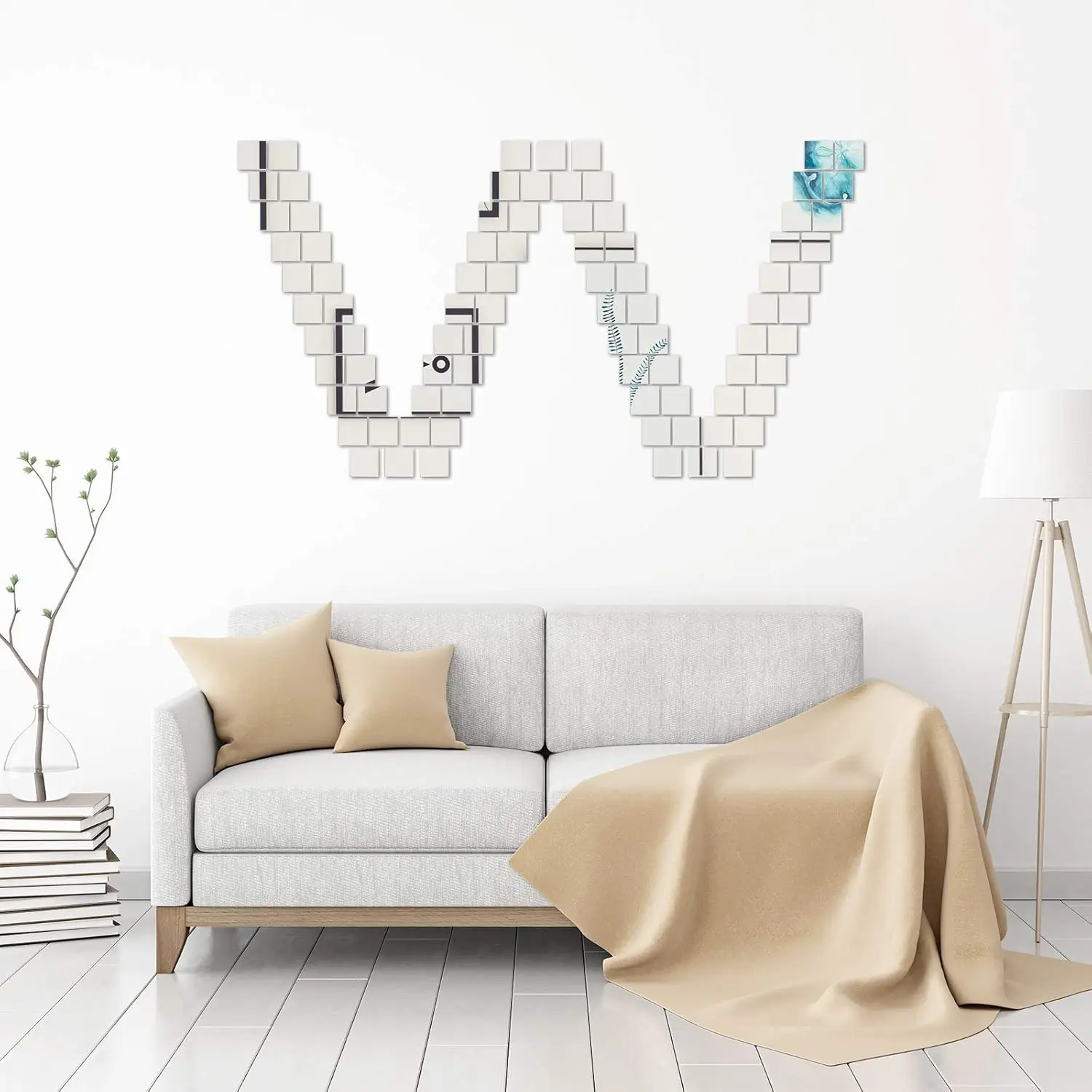 Mini Size Square Mirror Adhesi - Decorative Mirror review and price