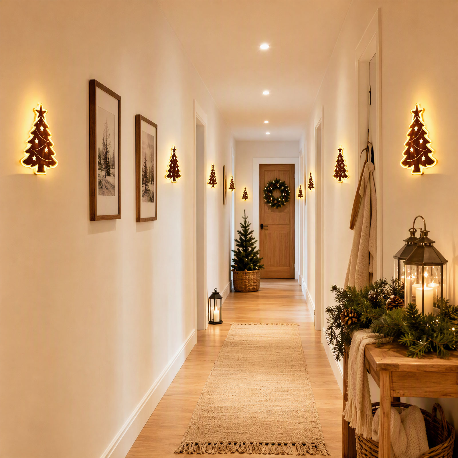 Santa Claus Reindeer Glowing 3 - Wall Sticker review and price