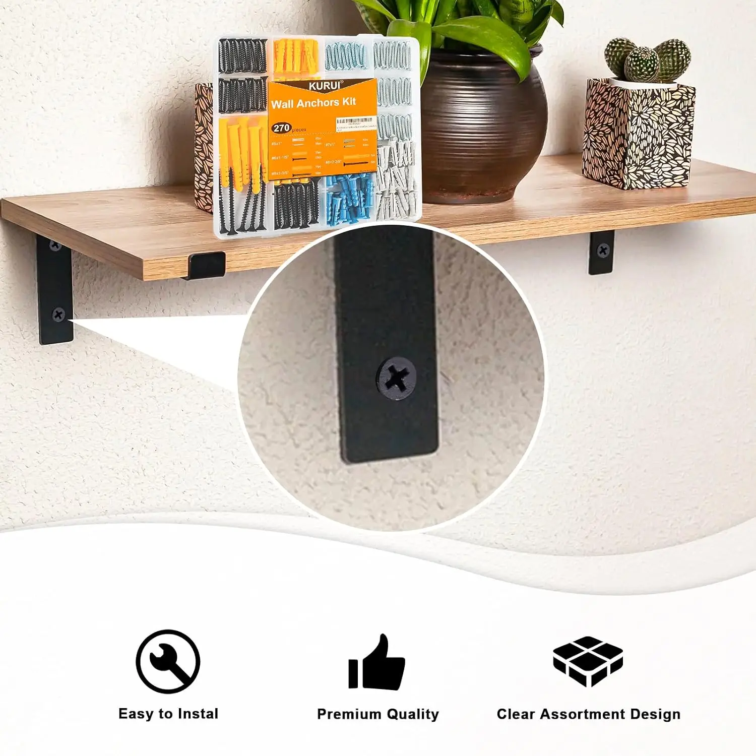 270Pcs Wall Anchor Kit for Hom - Picture Frame review and price