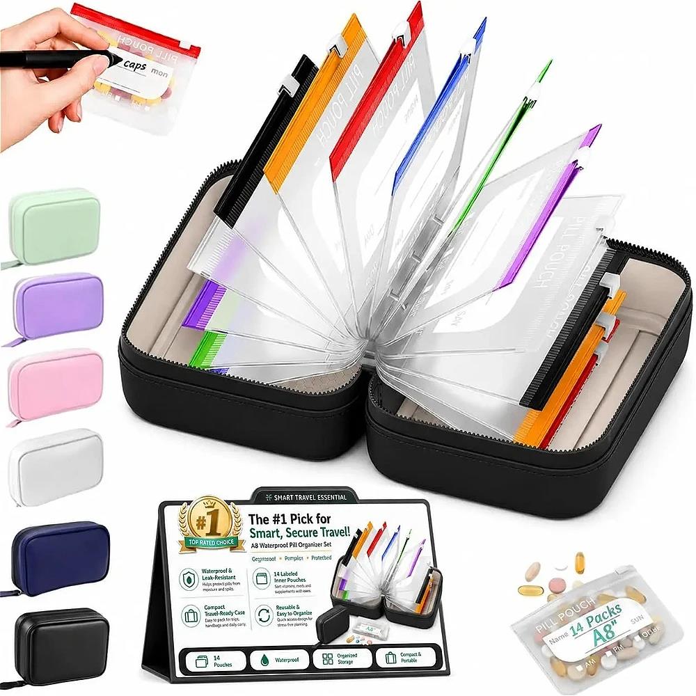 7/14Pouch Weekly Pill Organize - Wall Sticker review and price
