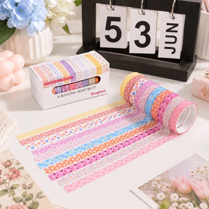 10 Rolls Floral Pastel Washi T - Wall Sticker review and price