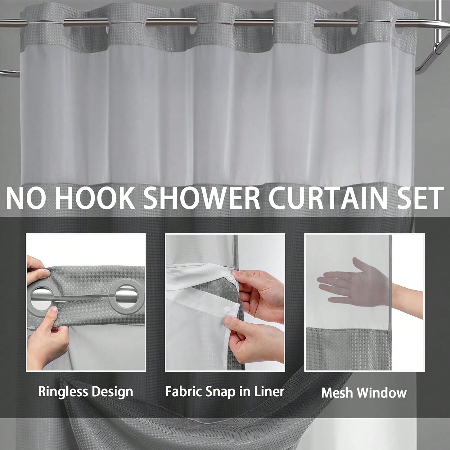 1PC Waffle Double Woven Shower - Curtain Curtain review and price