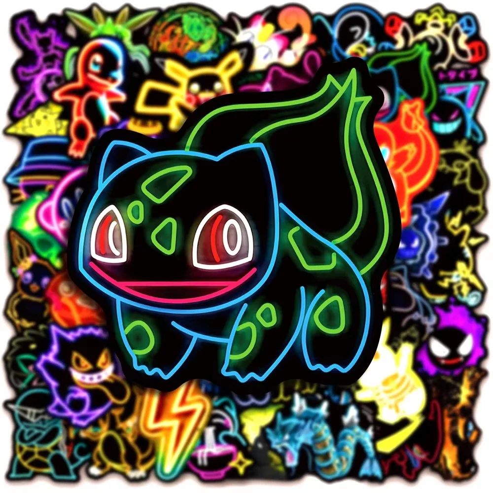 100pcs Neon  Pokémon  Stickers - Wall Sticker review and price