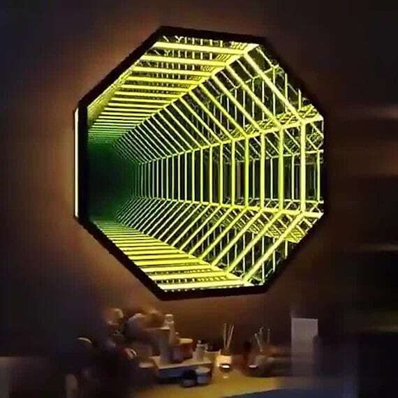 Octagon 3D Infinity Mirror Lig - Decorative Mirror review and price