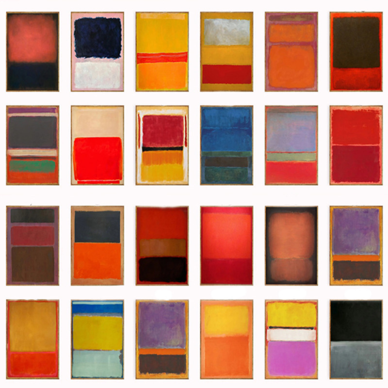 Wall Decor, Mark Rothko Poster - Abstract Canvas Set review and price